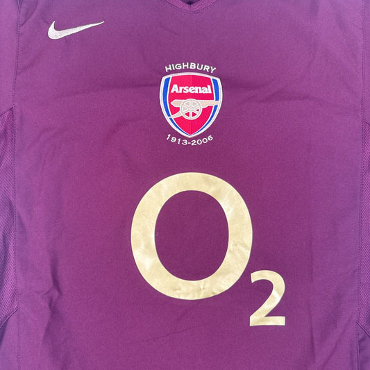 Arsenal 2005/2006 Home Football Shirt  Men’s Small - Football Shirt Kingdom
