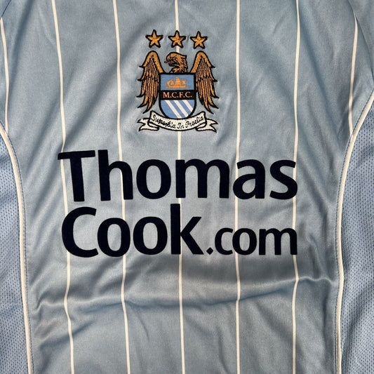 Manchester City 2007/2008 Home Football Shirt   XS - Football Shirt Kingdom