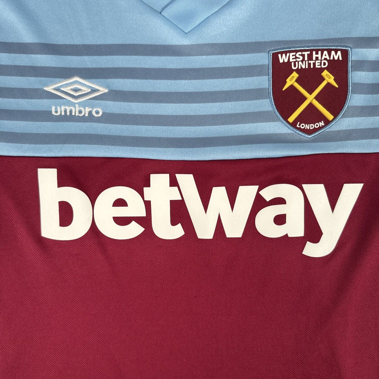 West Ham United 2019/2020 Home Football Shirt   Large