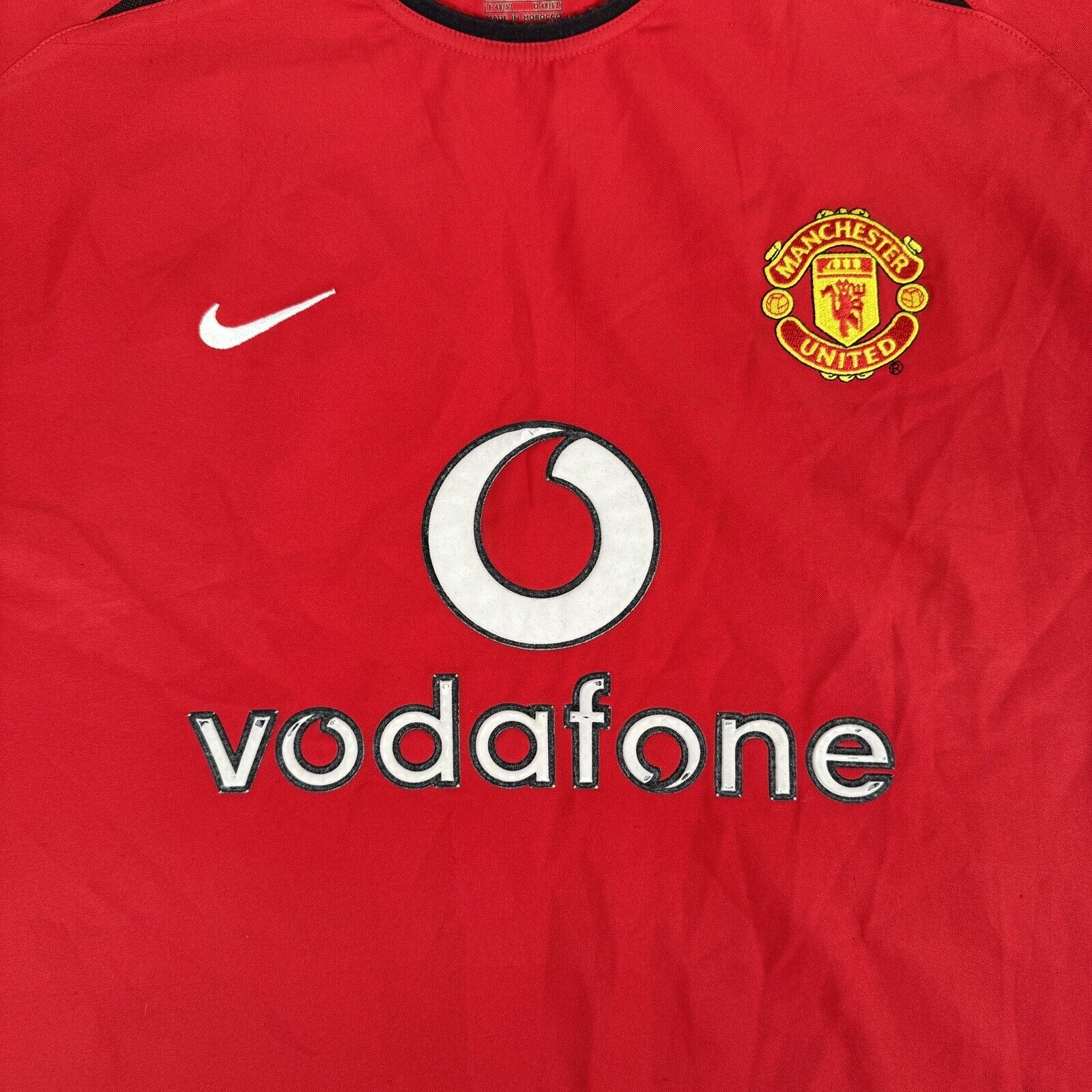 Manchester United 2002/2003/2004 Home Football Shirt  Medium - Football Shirt Kingdom