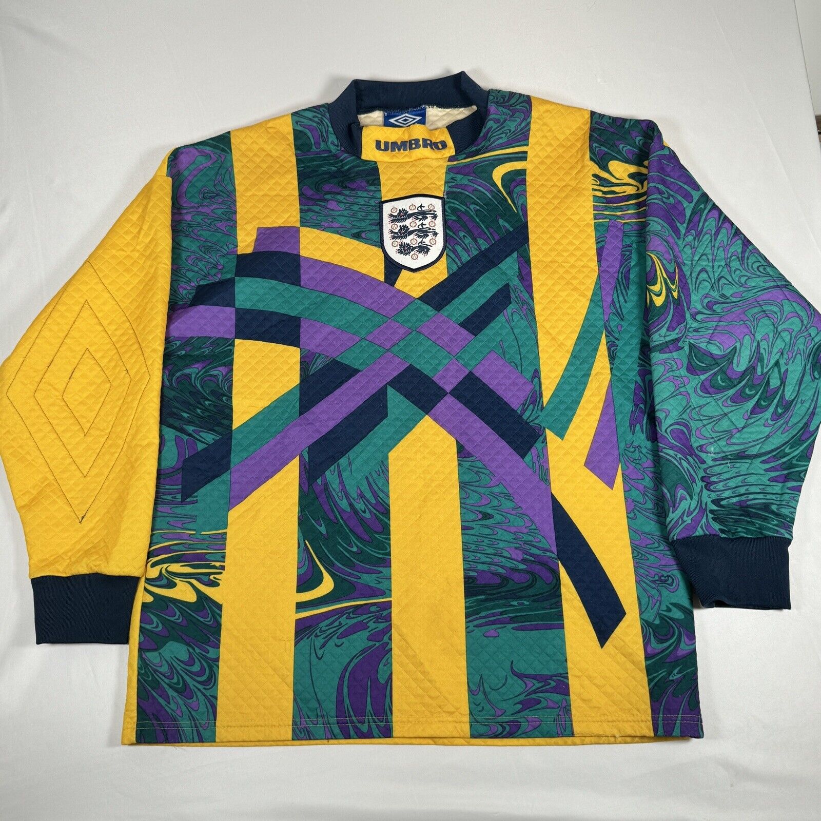 england euro 1996 1997 1998 goalkeeper football shirt medium2