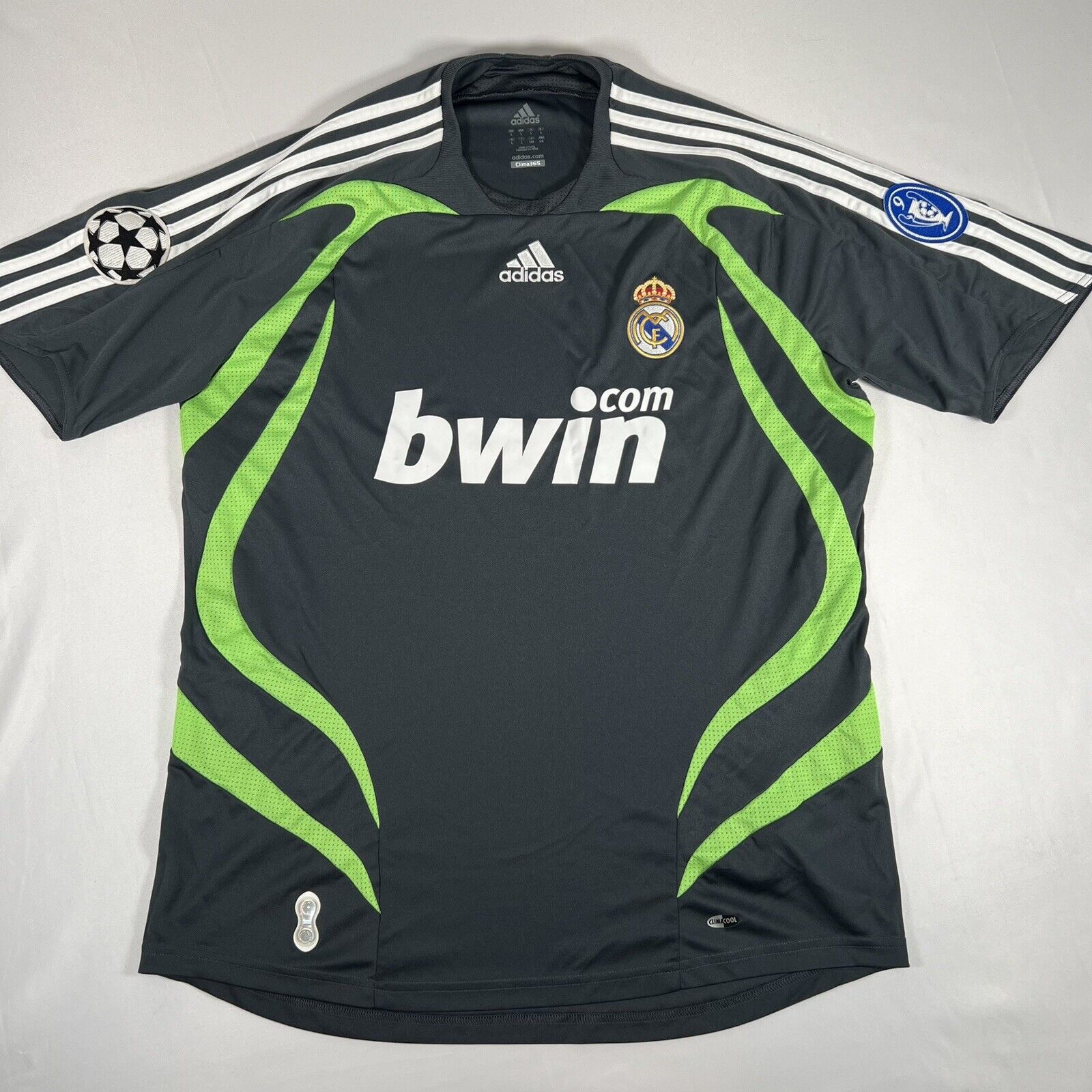 real madrid 2007 2008 third football shirt men s large2