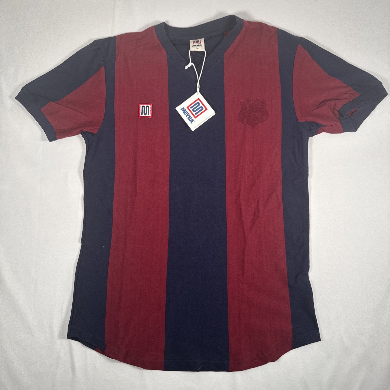 cruyff 9 barcelona 1980s meyba home football shirt men s medium bnwt4