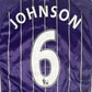 JOHNSON 6 Manchester City 2007/2008 Away Football Shirt  XS - Football Shirt Kingdom