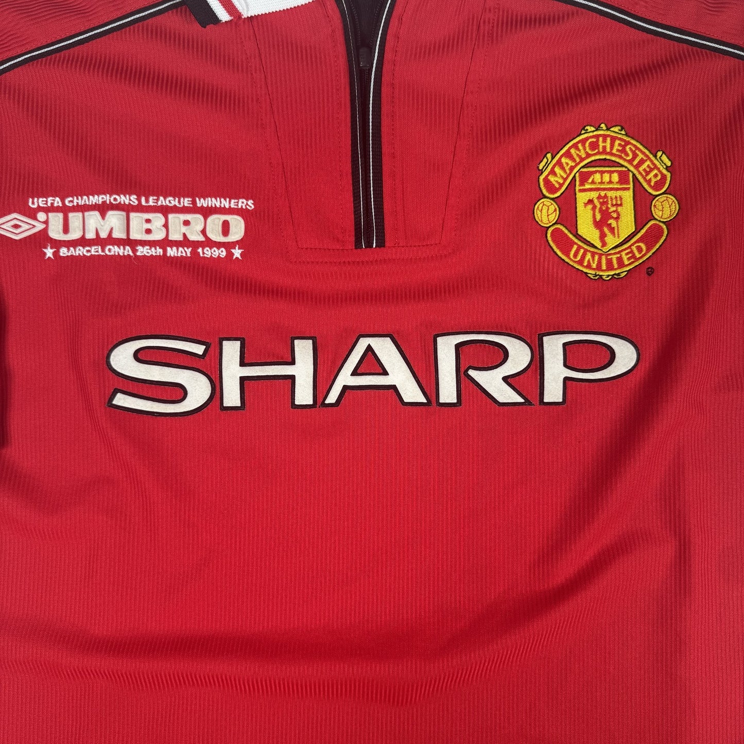 Manchester United 1998/1999/2000 Champions League Winners Home Football Shirt XL