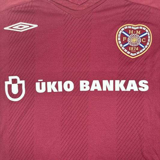 Hearts Heart Of Midlothian 2008/2009 Home Football Shirt  Men’s 2XL XXL - Football Shirt Kingdom