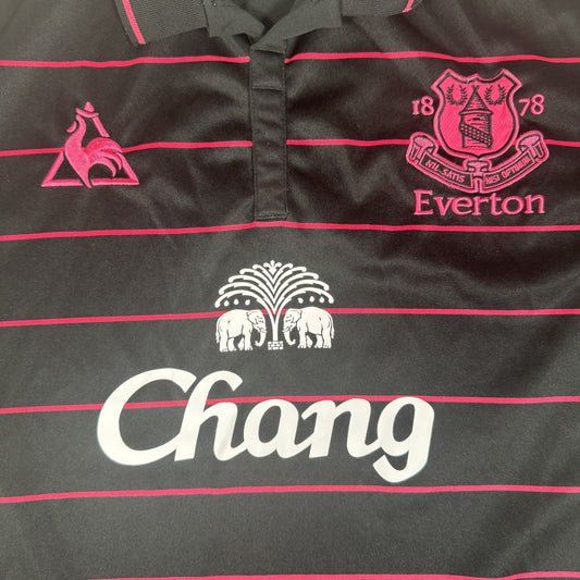 Everton 2009/2010 Away Football Shirt  Large