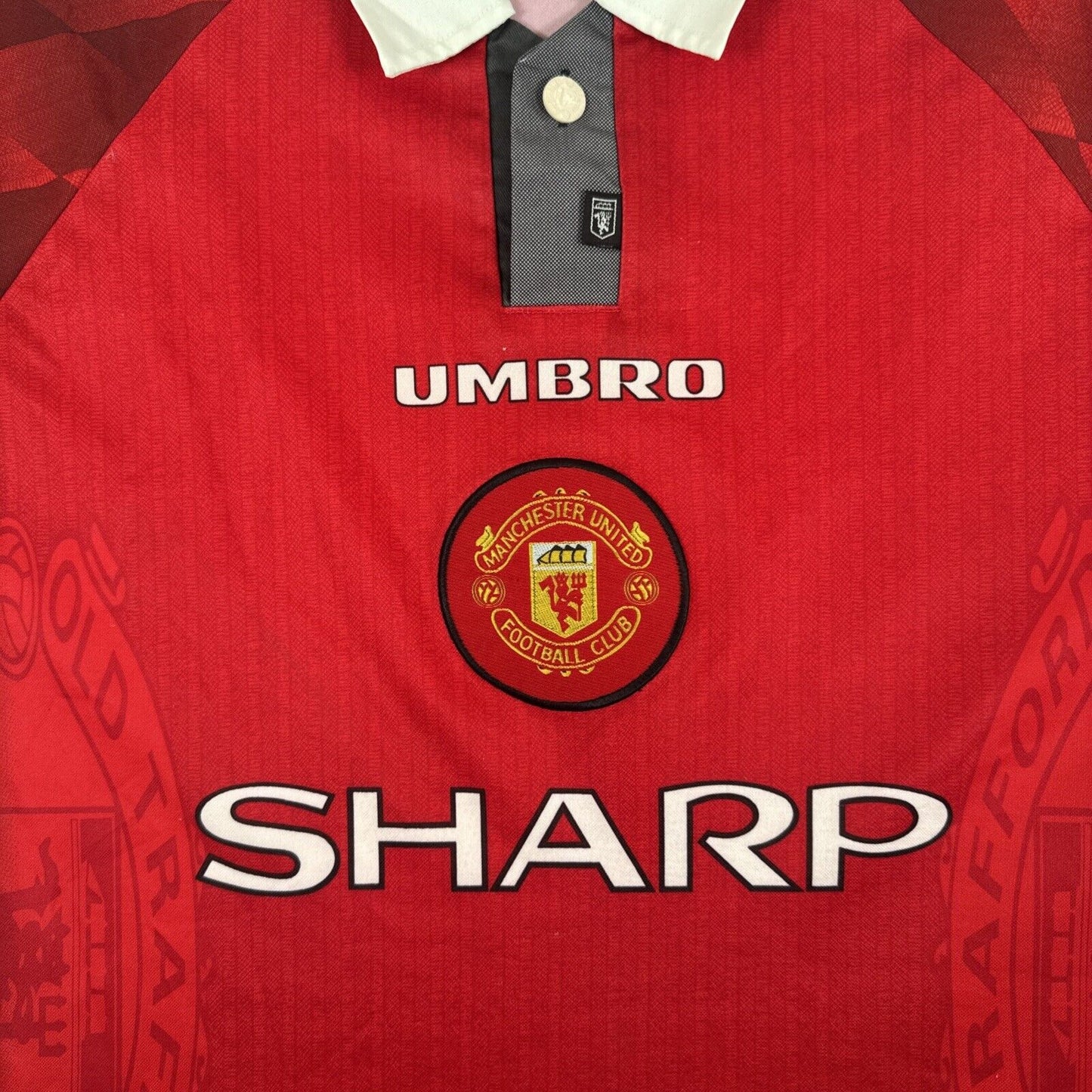 Manchester United 1996/1997/1998 Home Football Shirt Men’s Medium - Football Shirt Kingdom