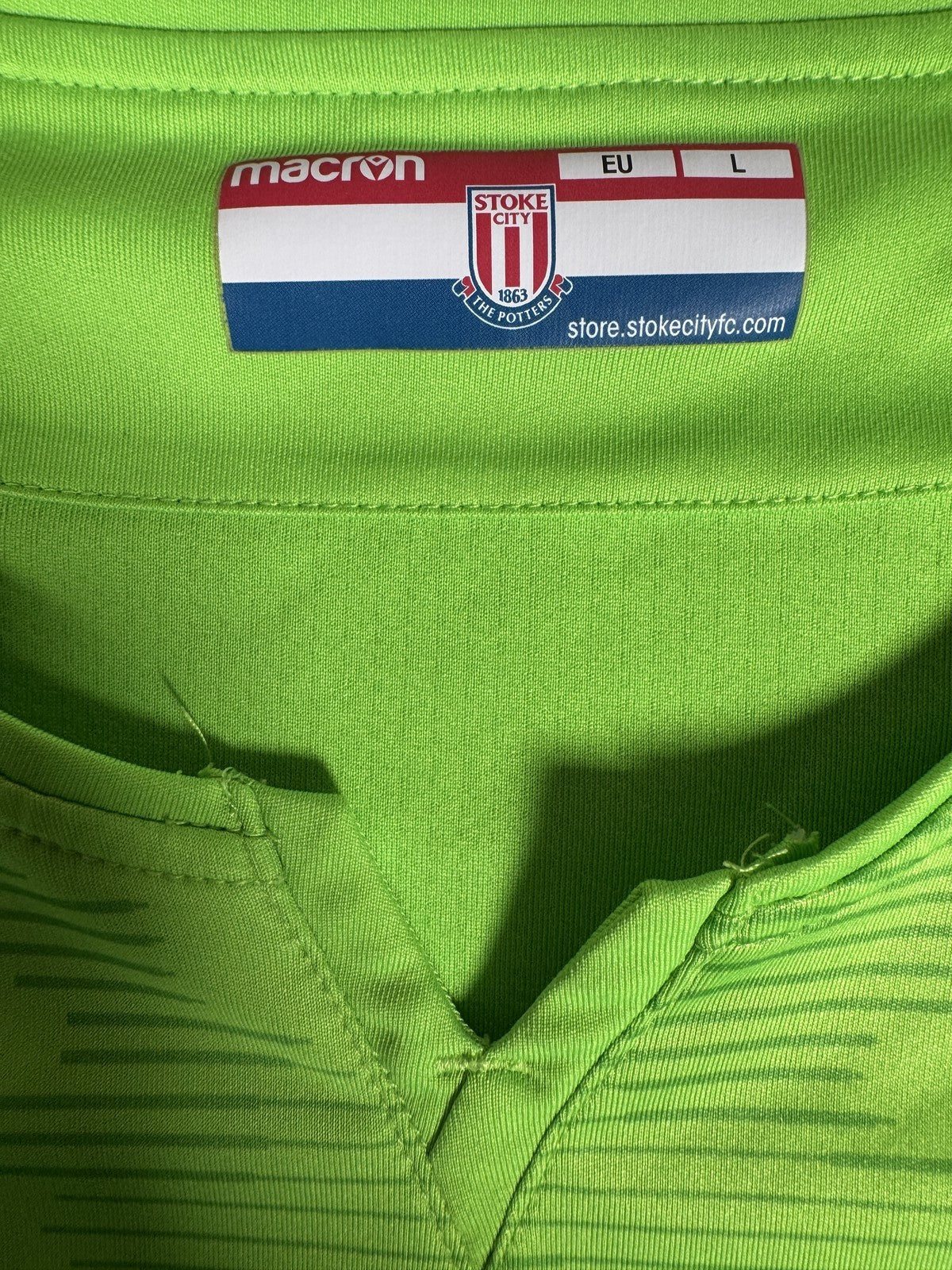 Stoke City 2019/2020 Long Sleeve Goalkeeper Football Shirt Large