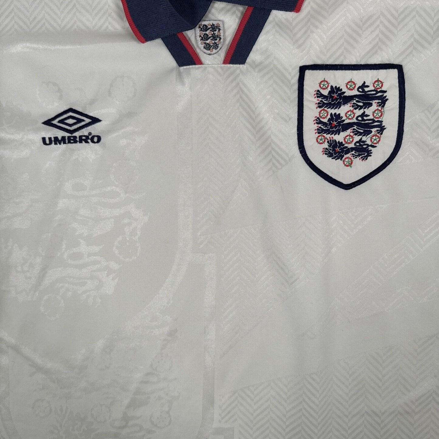 England 1994/1995/1996 Home Football Shirt  Medium - Football Shirt Kingdom