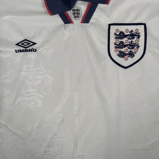 England 1994/1995/1996 Home Football Shirt  Medium - Football Shirt Kingdom