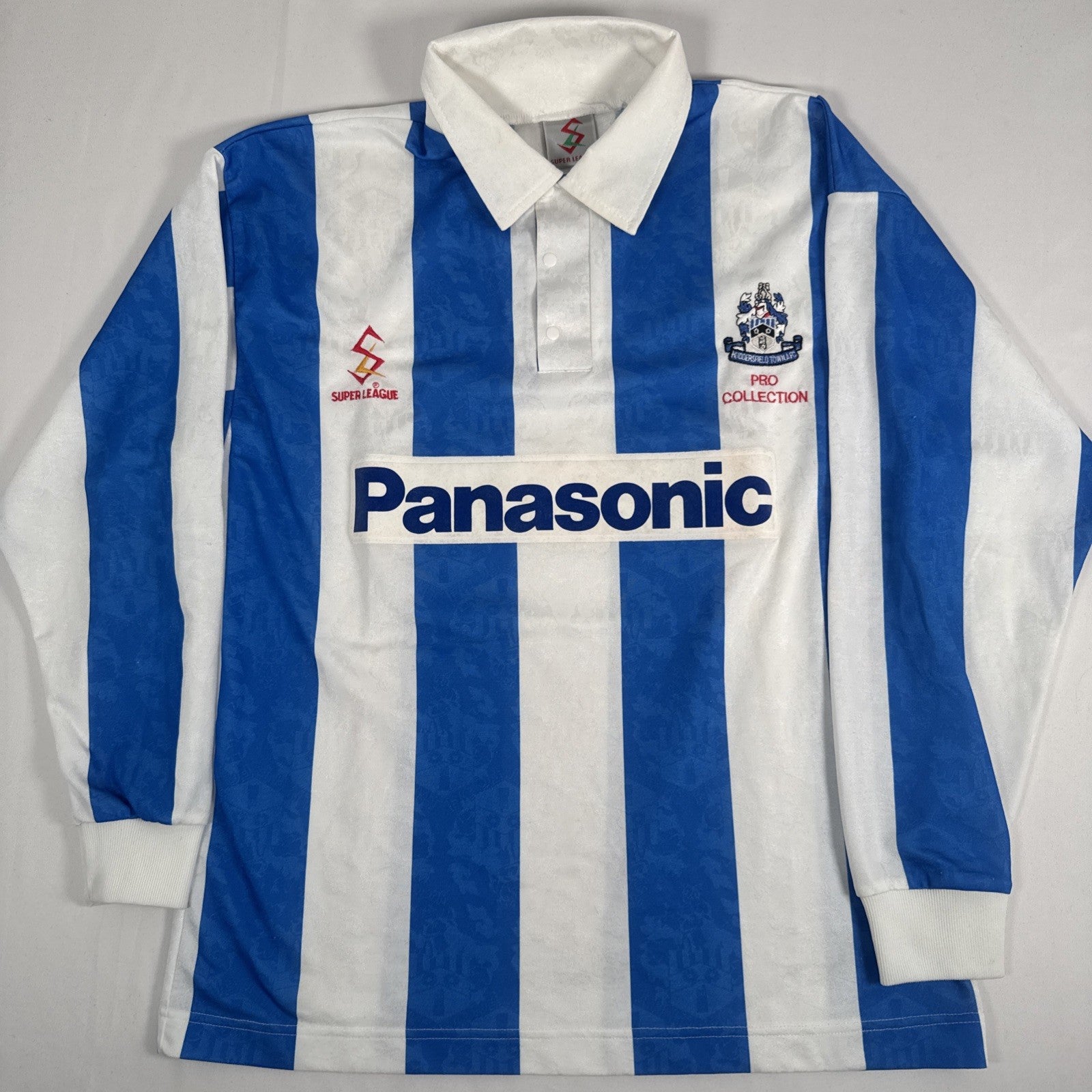 huddersfield town 1995 1996 1997 home football shirt long sleeve pro medium2