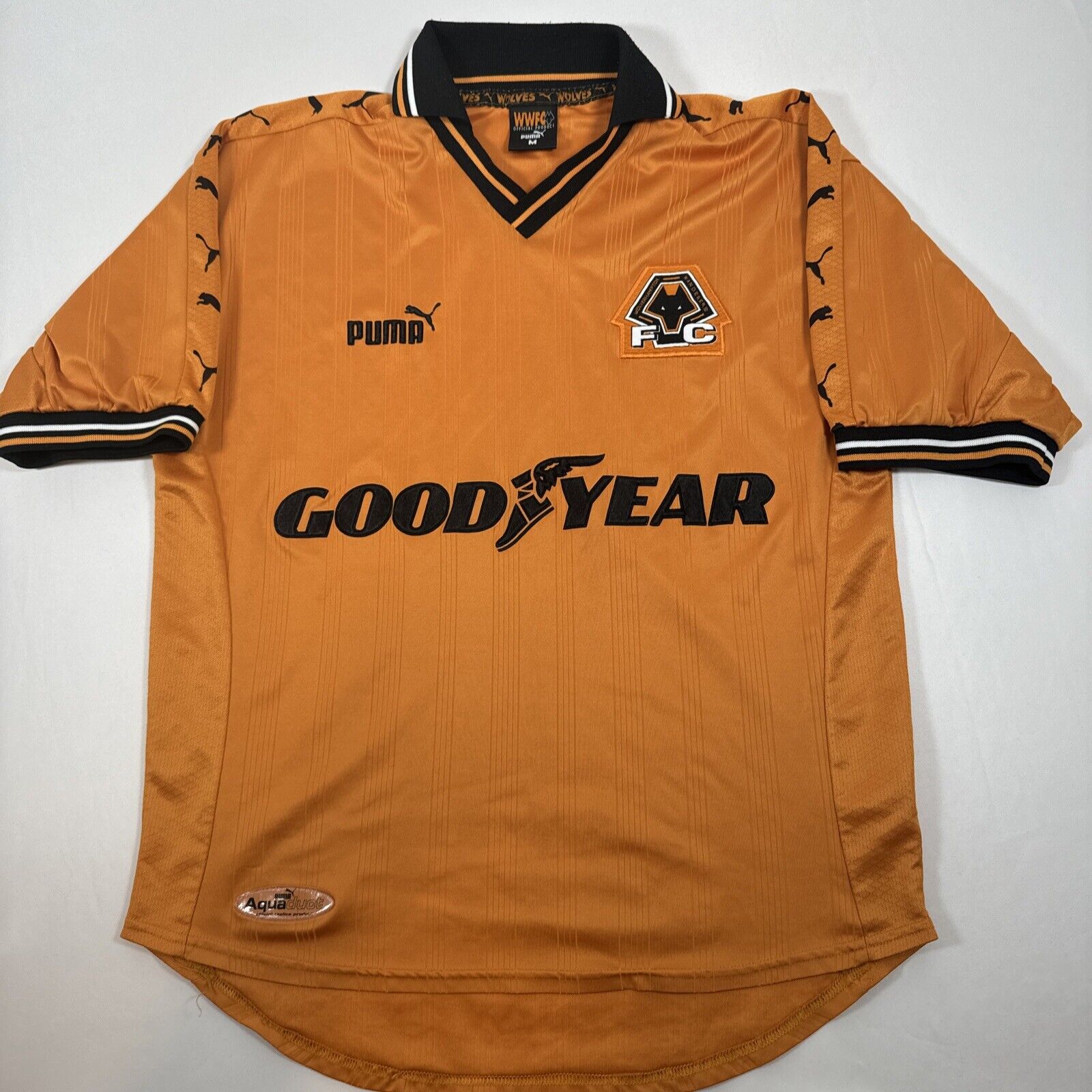 wolverhampton wolves 1998 1999 2000 home football shirt medium2