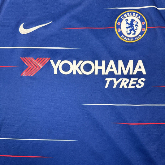 Chelsea 2018/2019 Home Football Shirt   Large - Football Shirt Kingdom
