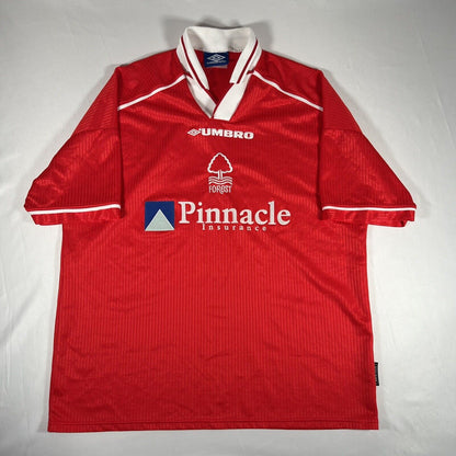 Nottingham Forest 1998/1999/2000 Home Football Shirt 2XL XXL — full front view