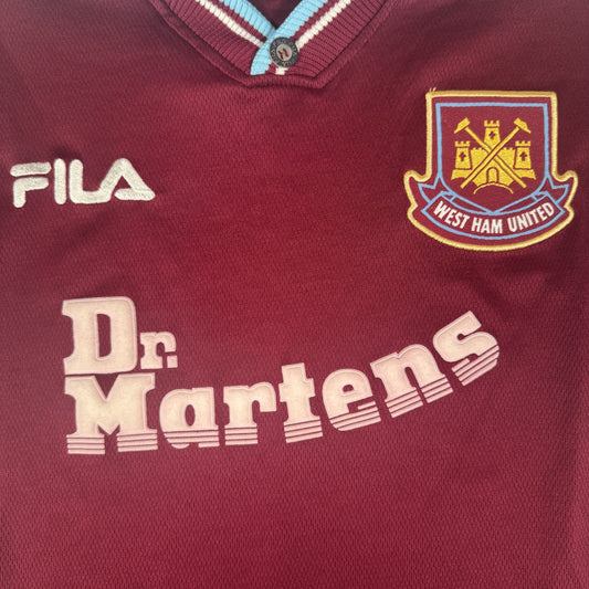 West Ham United 1999/2000/2001 Home Football Shirt  Large