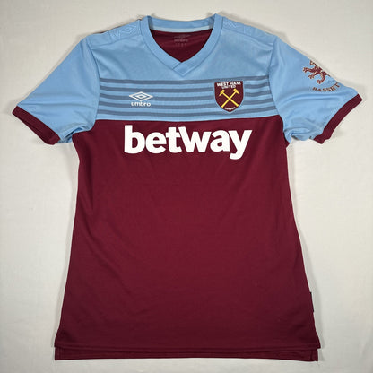 West Ham United 2019/2020 Home Football Shirt Large — full front view