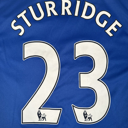 STURRIDGE 23 Chelsea 2011/2012 Home Football Shirt Medium — back close-up