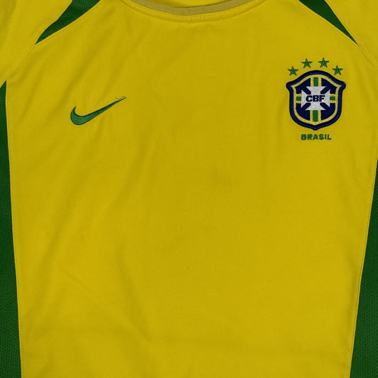 Brazil 2002/2003/2004 Home Football Shirt   Large - Football Shirt Kingdom