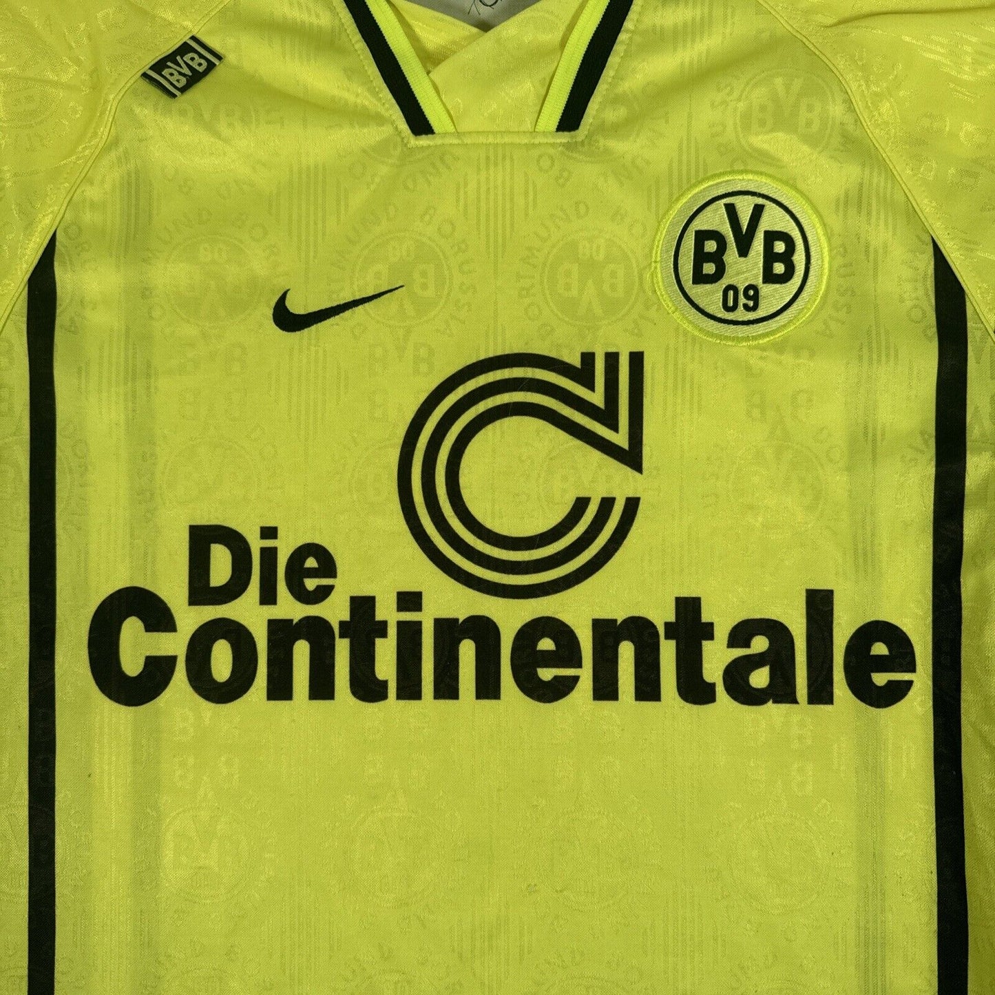 Borussia Dortmund 1996/1997 Home Football Shirt Long Sleeve Medium