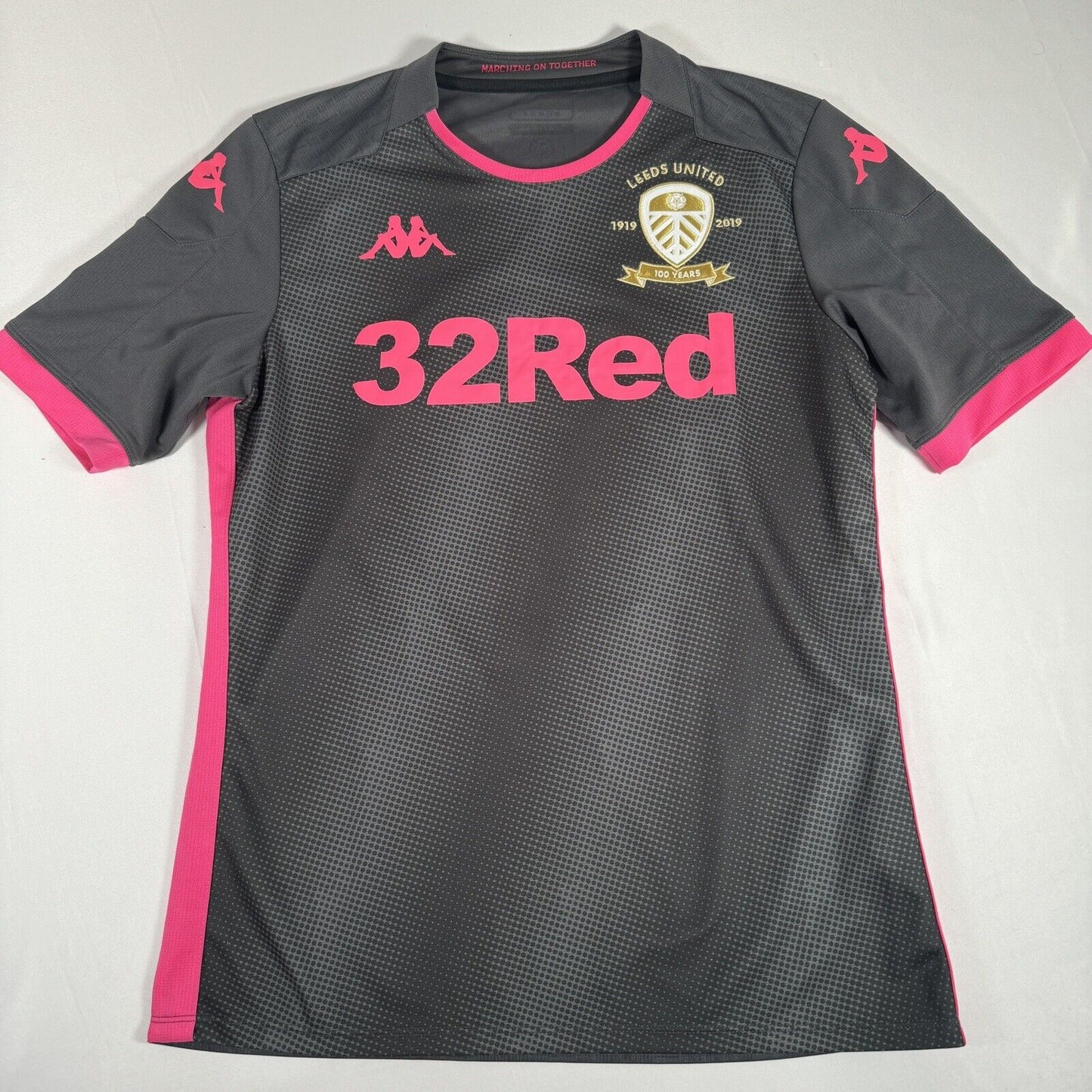 leeds united 2019 2020 100 years away football shirt men s large2