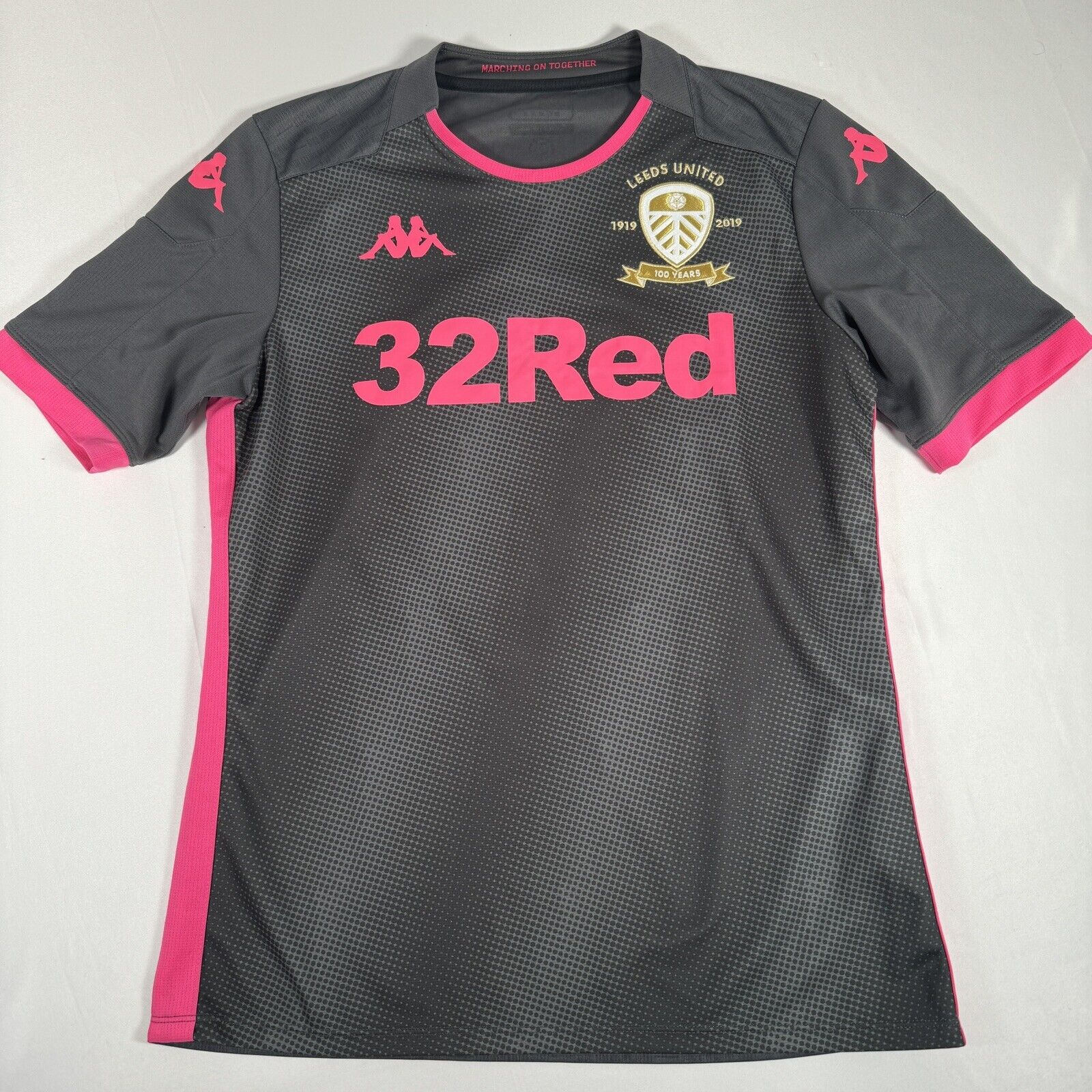 leeds united 2019 2020 100 years away football shirt men s large2