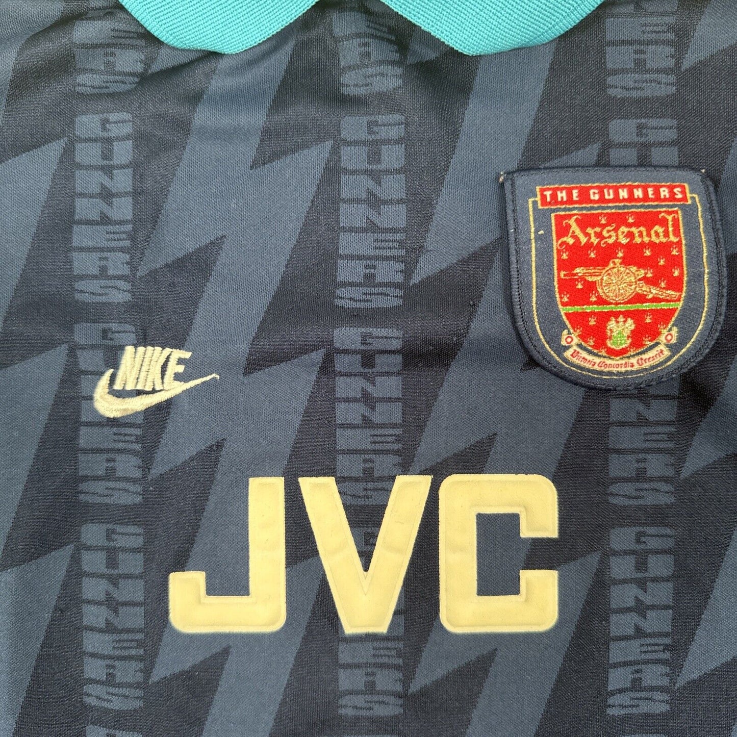 Arsenal 1994/1995 Away Football Shirt Childs XL Boys