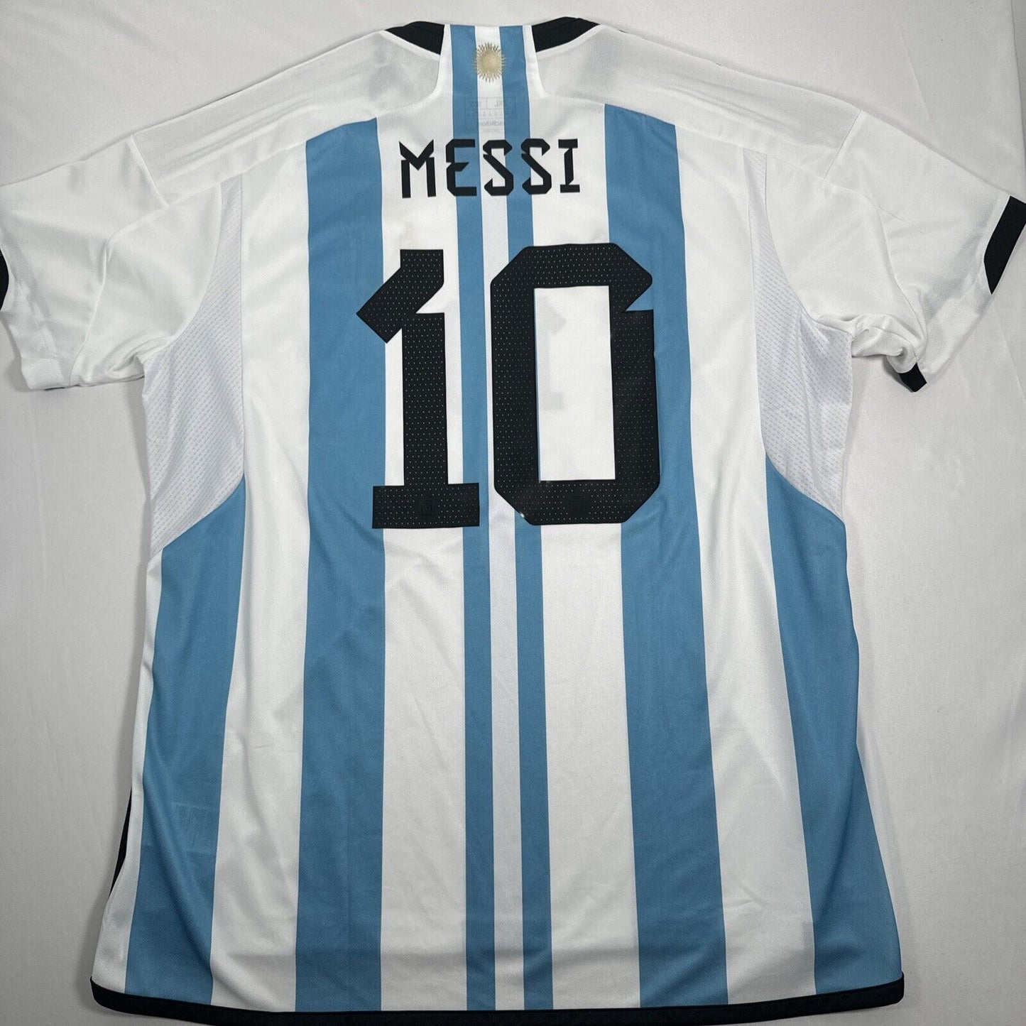 MESSI 10 Argentina 2022/2023 World Cup Final Home Football Shirt BNWT 2XL XXL