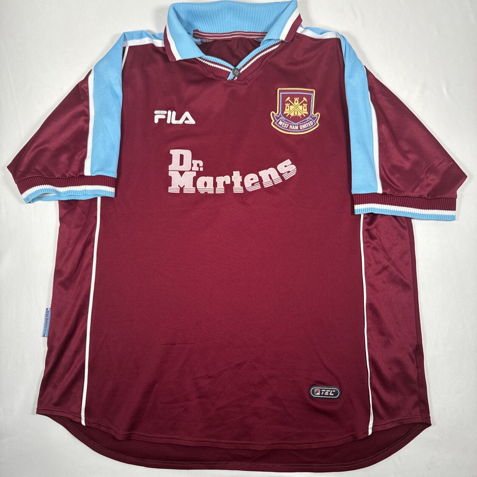 west ham united 1999 2000 2001 home football shirt men s xl2