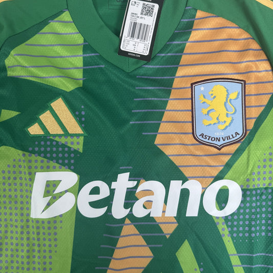 Aston Villa 2024/2025 Goalkeeper Football Shirt  Medium BNWT