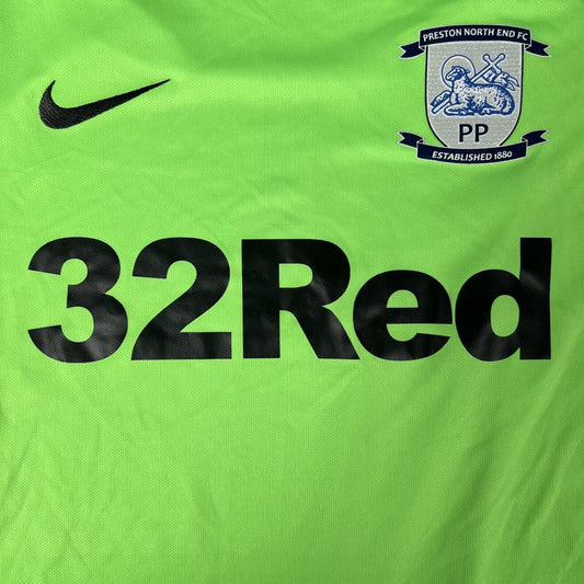 Preston North End 2018/2019 Goalkeeper Football Shirt Medium