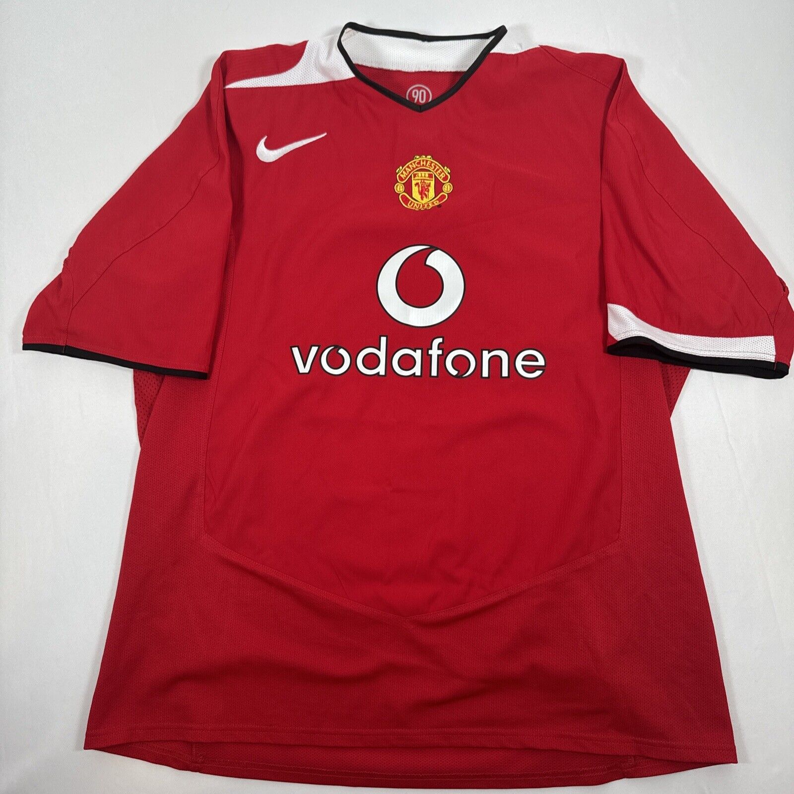 manchester united 2004 2005 2006 home football shirt xl 12