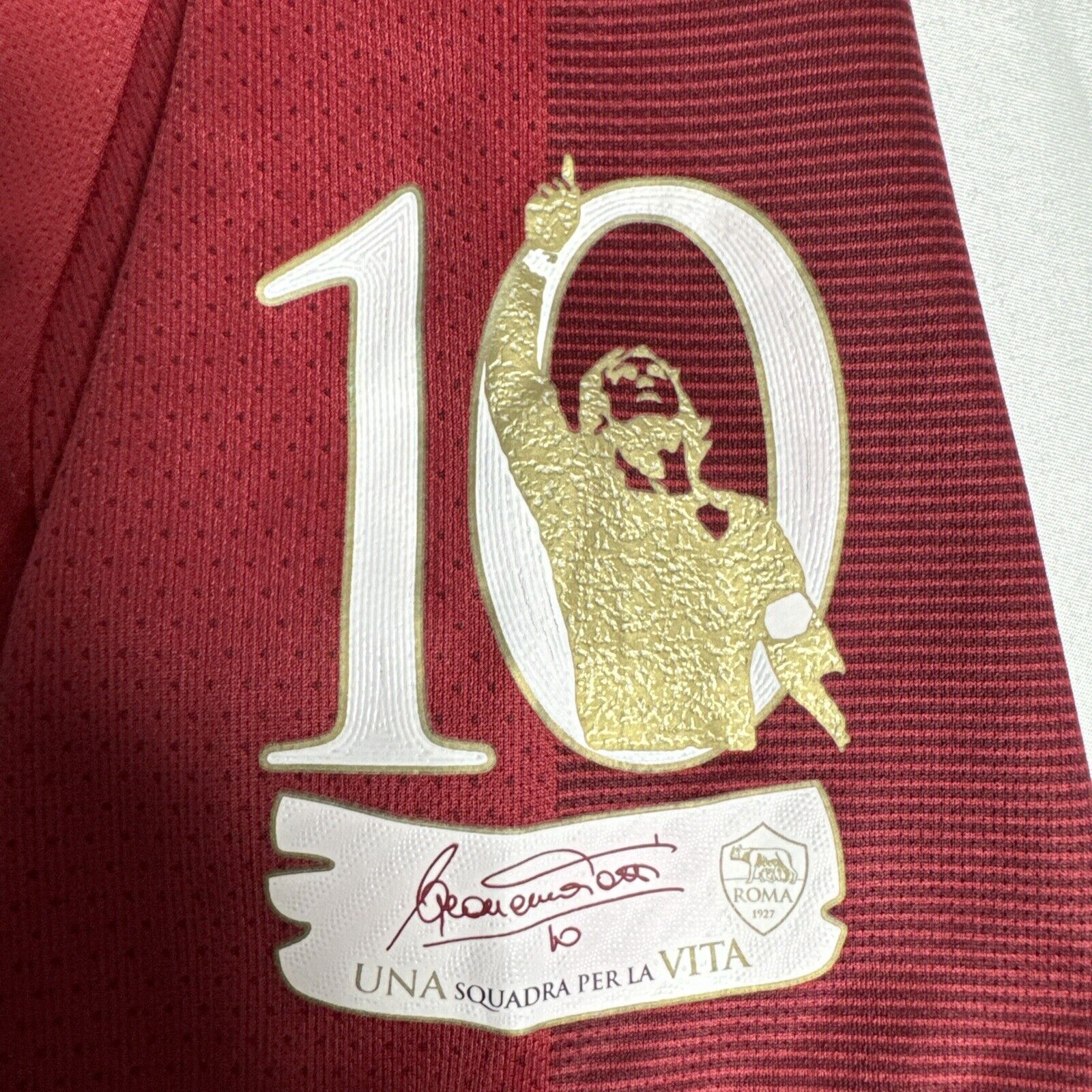 totti 10 roma 2017 2018 home football shirt medium last game3
