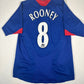 ROONEY 8 Manchester United 2005/2006 Away Football Shirt Small