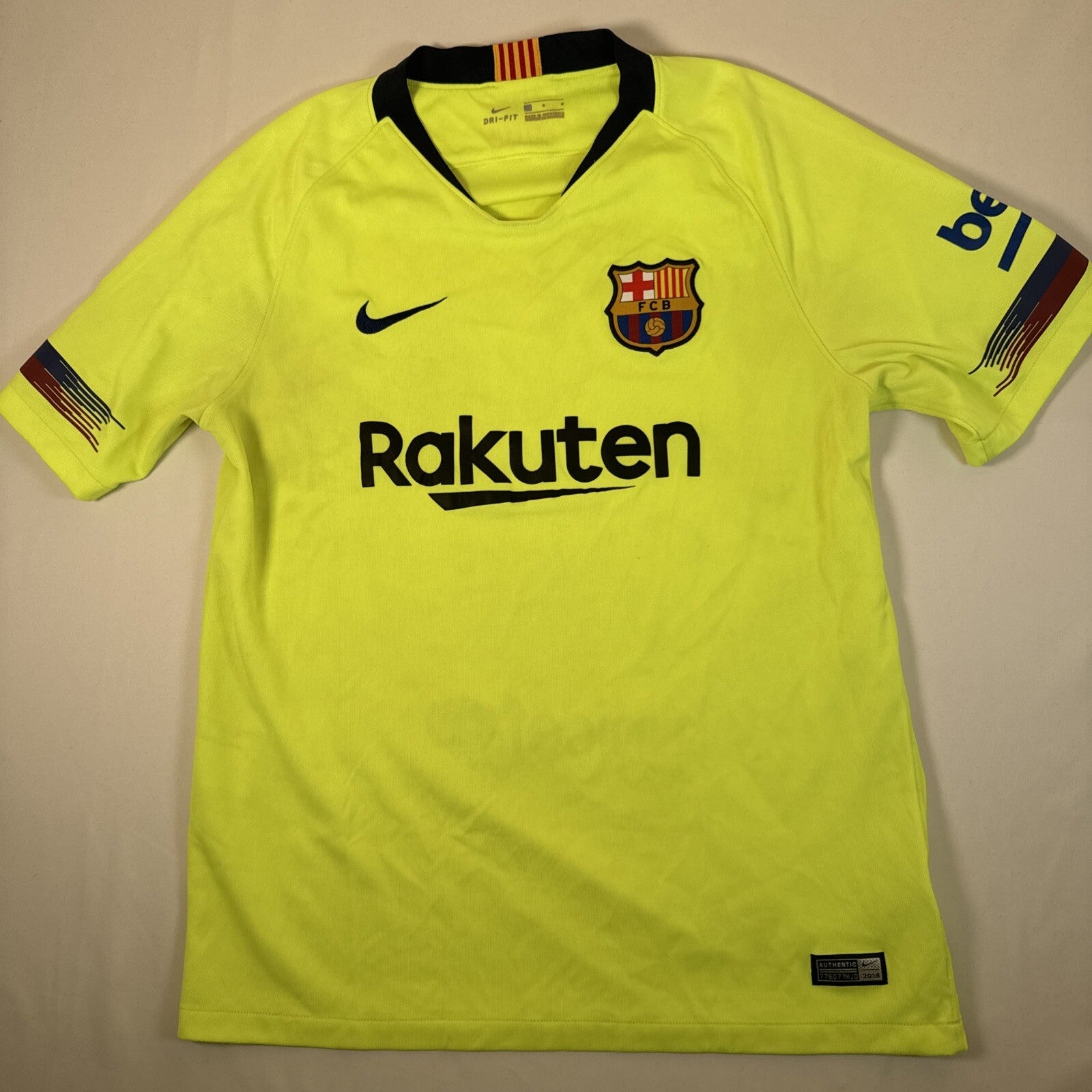 barcelona 2018 2019 away football shirt men s large2