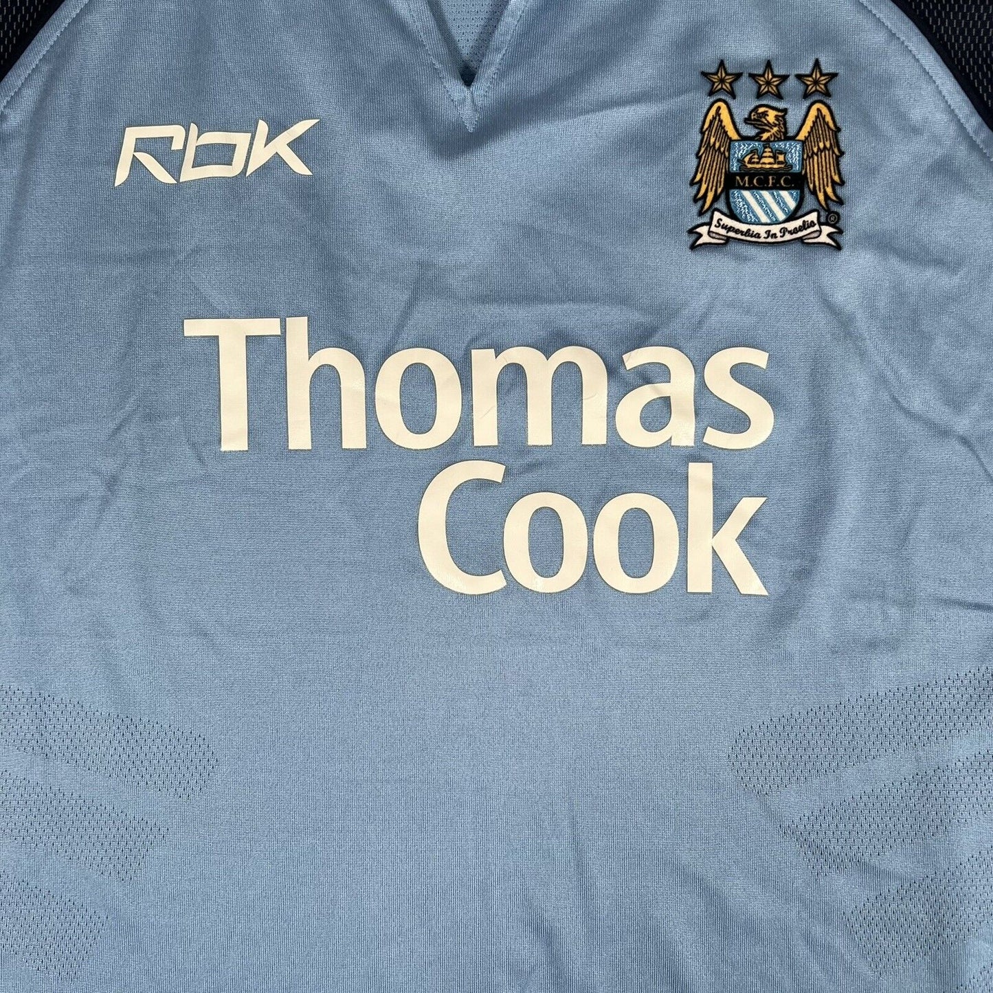 Manchester City 2006/2007 Home Football Shirt   Large - Football Shirt Kingdom