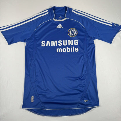 Chelsea 2006/2007/2008 Home Football Shirt Men’s Small — full front view