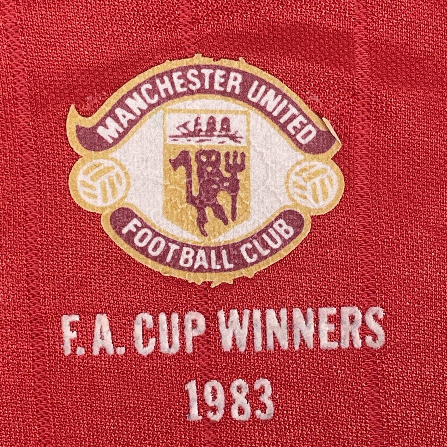 manchester united 1983 1984 fa cup winners home football shirt medium 12