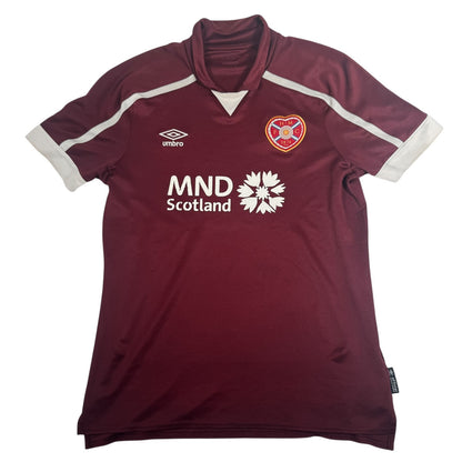 Hearts Heart of Midlothian 2021/2022 Home Football Shirt Medium — full front view