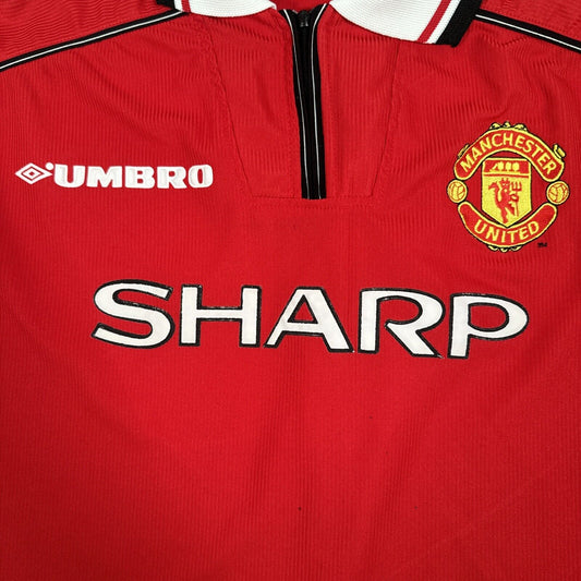 Manchester United 1998/1999/2000 Home Football Shirt  XL