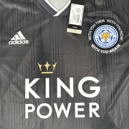 Leicester City 2019/2020 Away Football Shirt Tribute BNWT 2XL XXL — front close-up
