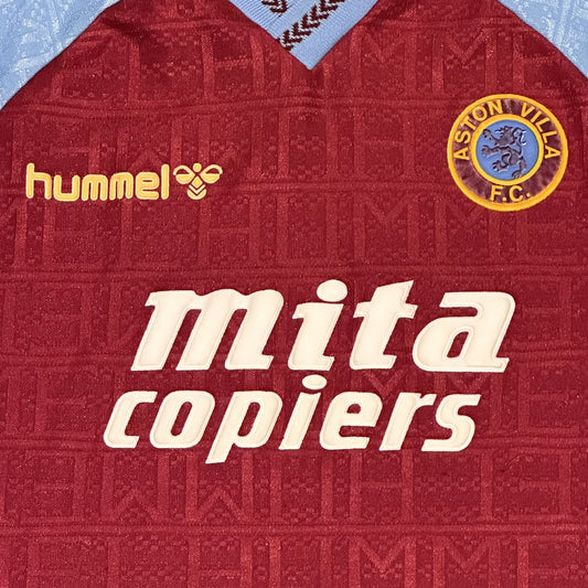 aston villa 1989 1990 home football shirt medium 21