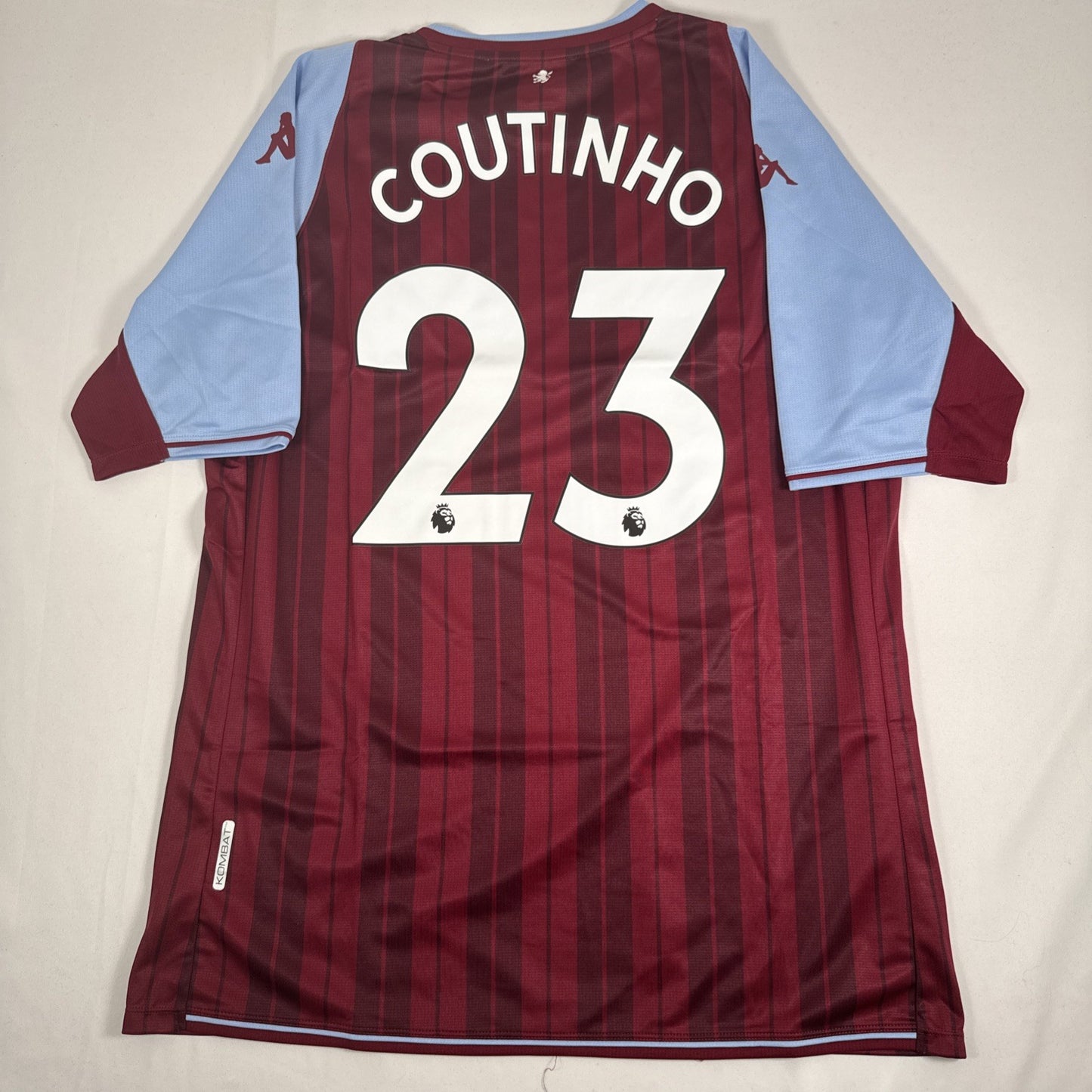 COUTINHO 23 Aston Villa 2021/2022 Home Football Shirt XXL 2XL BNWT - Football Shirt Kingdom