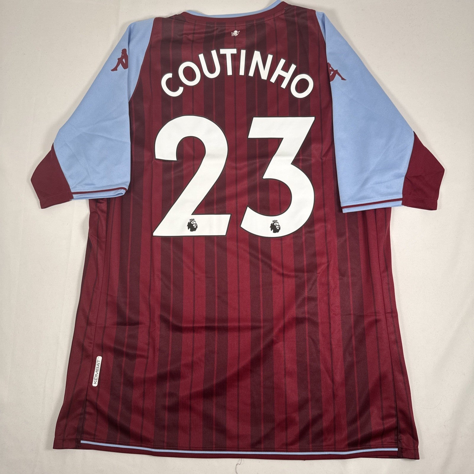 COUTINHO 23 Aston Villa 2021/2022 Home Football Shirt XXL 2XL BNWT - Football Shirt Kingdom