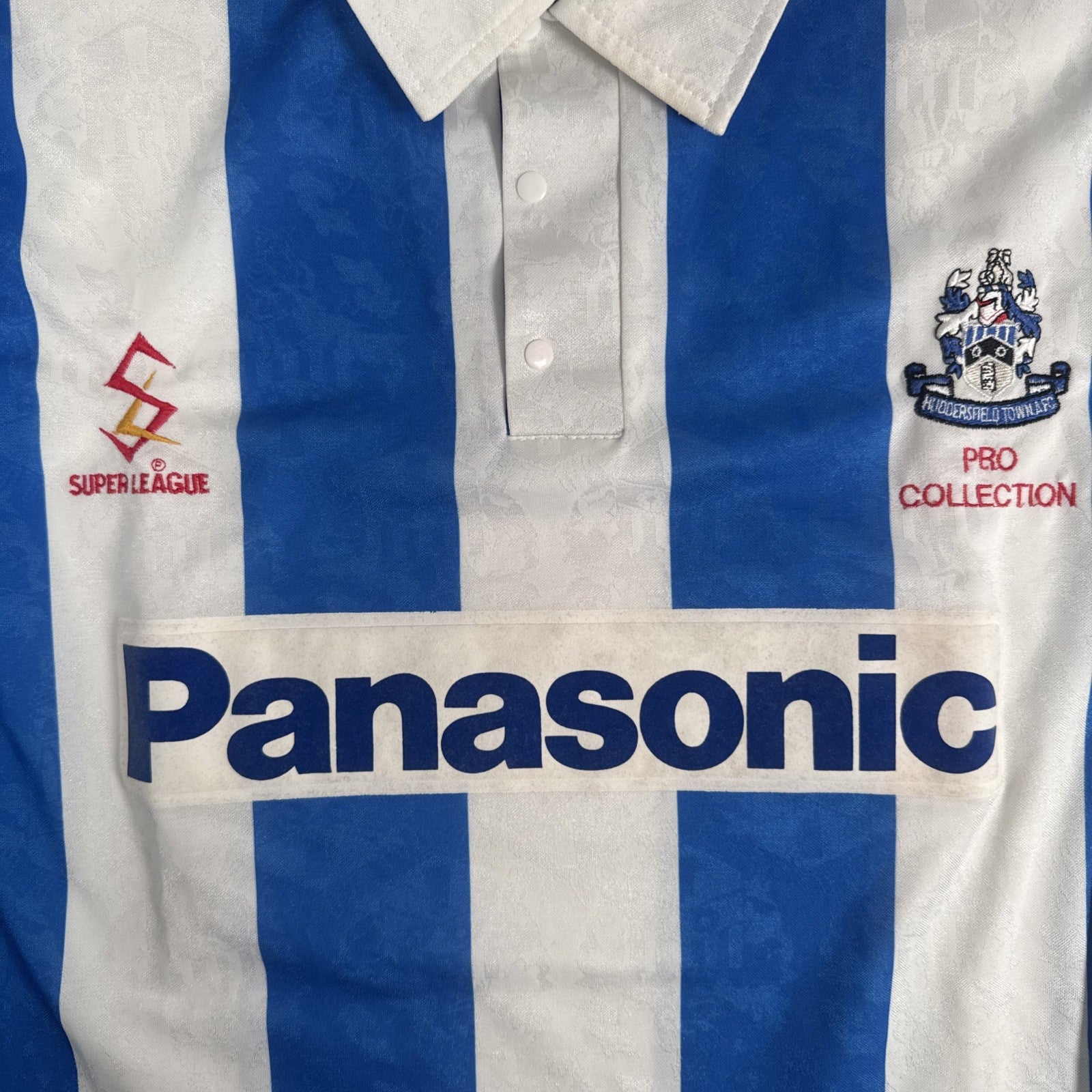 huddersfield town 1995 1996 1997 home football shirt long sleeve pro medium1