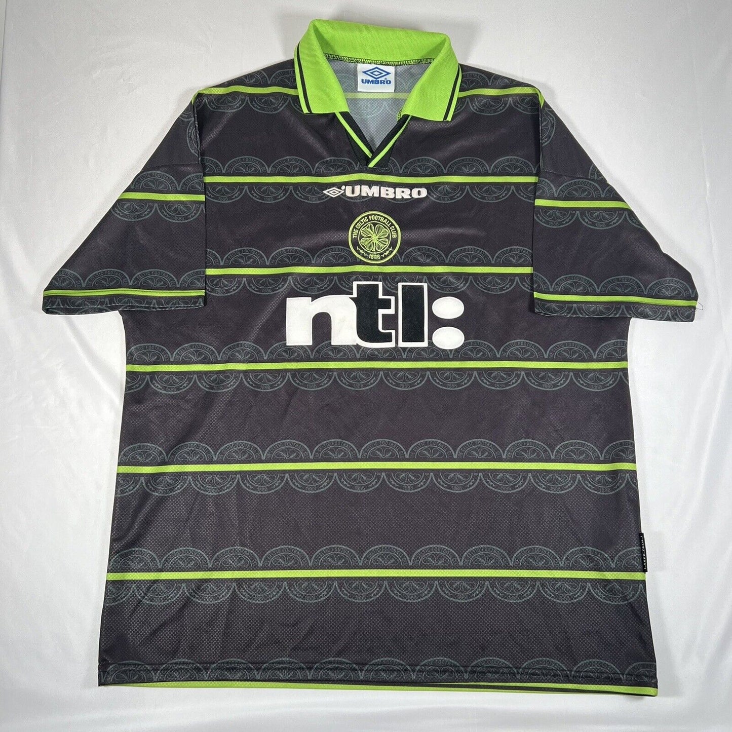 celtic 1999 2000 away football shirt men s xxl 12