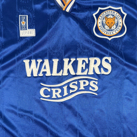 Leicester City 1994/1995/1996 Home Football Shirt  XL - Football Shirt Kingdom