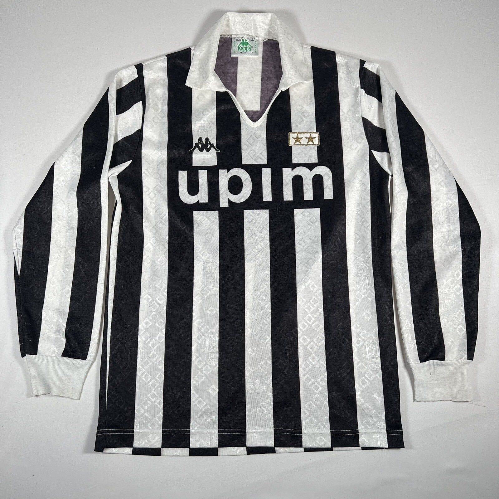 juventus 1989 1990 european home football shirt long sleeve large2