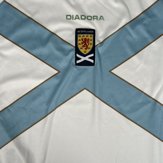 Scotland 2007/2008 Away Football Shirt Men’s Large - Football Shirt Kingdom