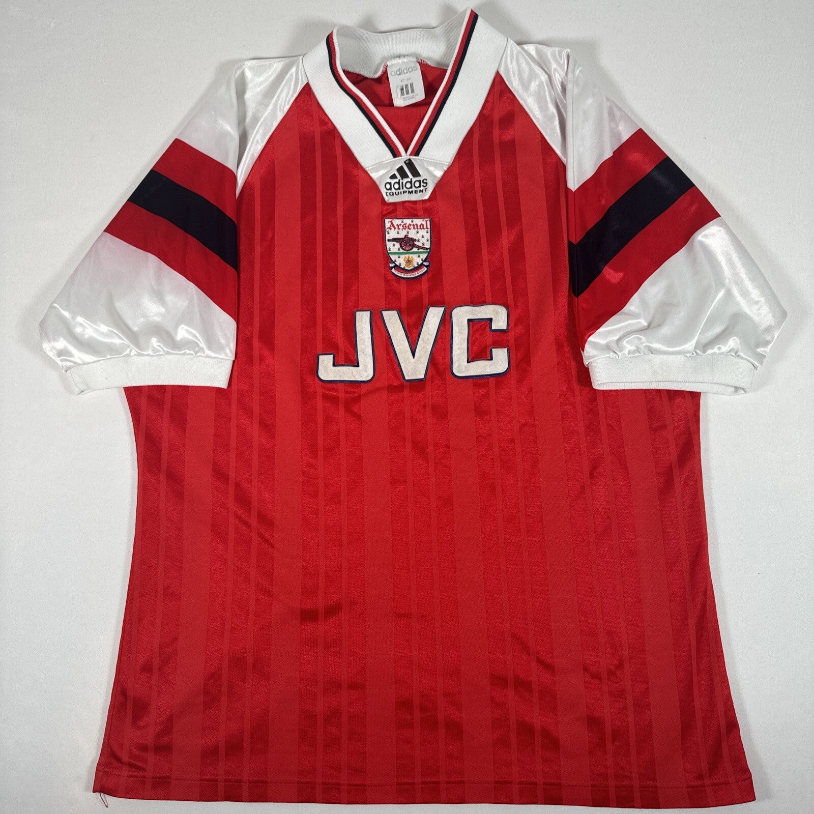 arsenal 1992 1993 1994 home football shirt men s large 12